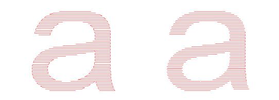 使用激光打標(biāo)機(jī)打碼文字時填充方法說明